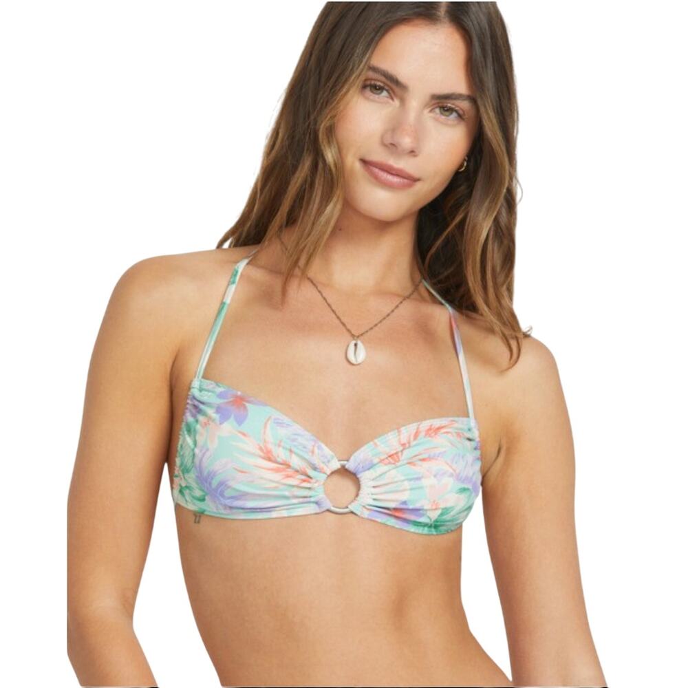 Billabong Wave Haze Ring - Medium Coverage Bikini Top NWT Large
